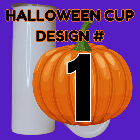 Halloween Design #1, Sublimation Printed 20oz. Stainless Steel Tumbler