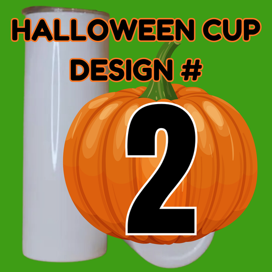 Halloween Design #2, Sublimation Printed 20oz. Stainless Steel Tumbler