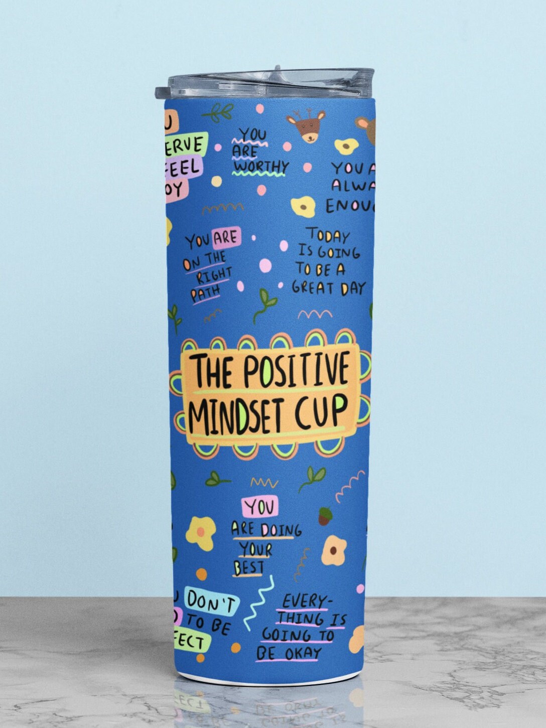 Positive Mindset Cup, Daily Affirmations, Best Friend Gift, Daily Affirmations Cup, Positive Affirmations Tumbler, 20oz Tumbler