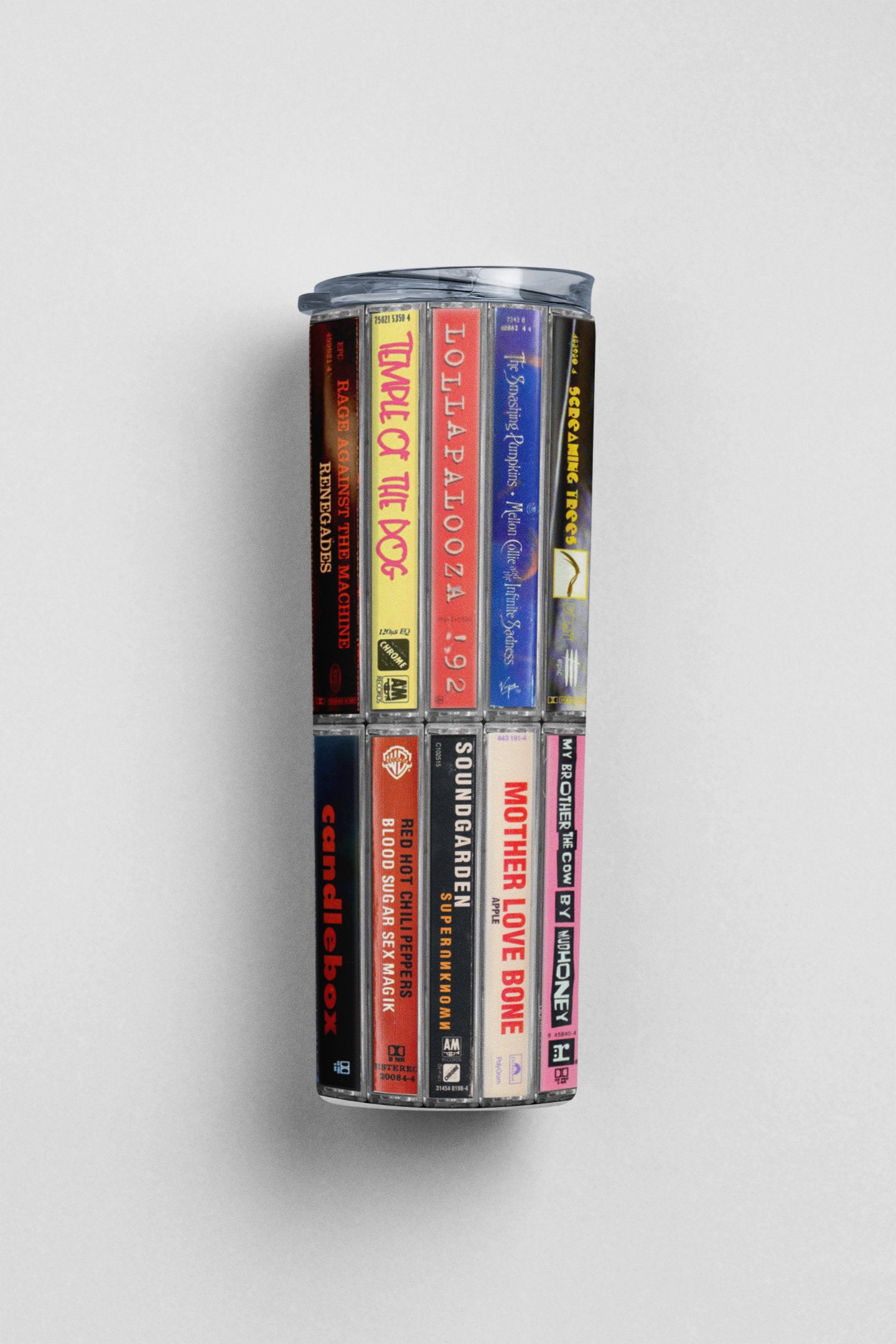 90s Grunge/Alternative Rock, Cassette Tape Tumbler, Vintage Grunge Rock, Grunge Rock Gift, 20oz. Stainless Steel Tumbler