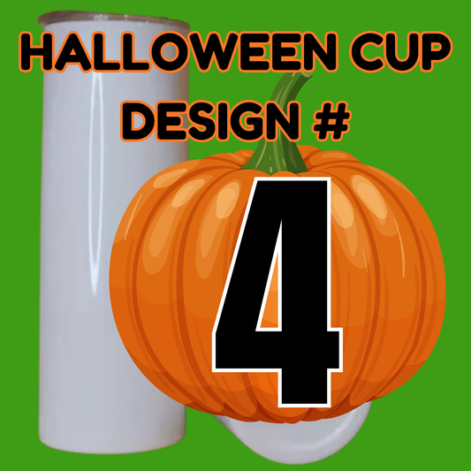 Halloween Design #4, Sublimation Printed 20oz. Stainless Steel Tumbler
