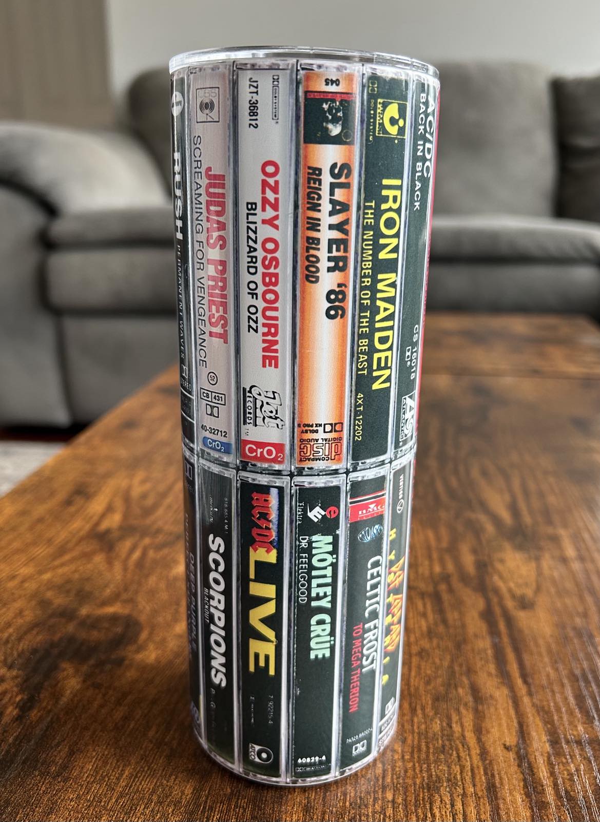 80s 90s Rock, Cassette Tape Tumbler, Classic Rock Bands, Vintage Classic Rock, Vinatge Rock Band, 20oz. Stainless Steel Skinny Tumbler