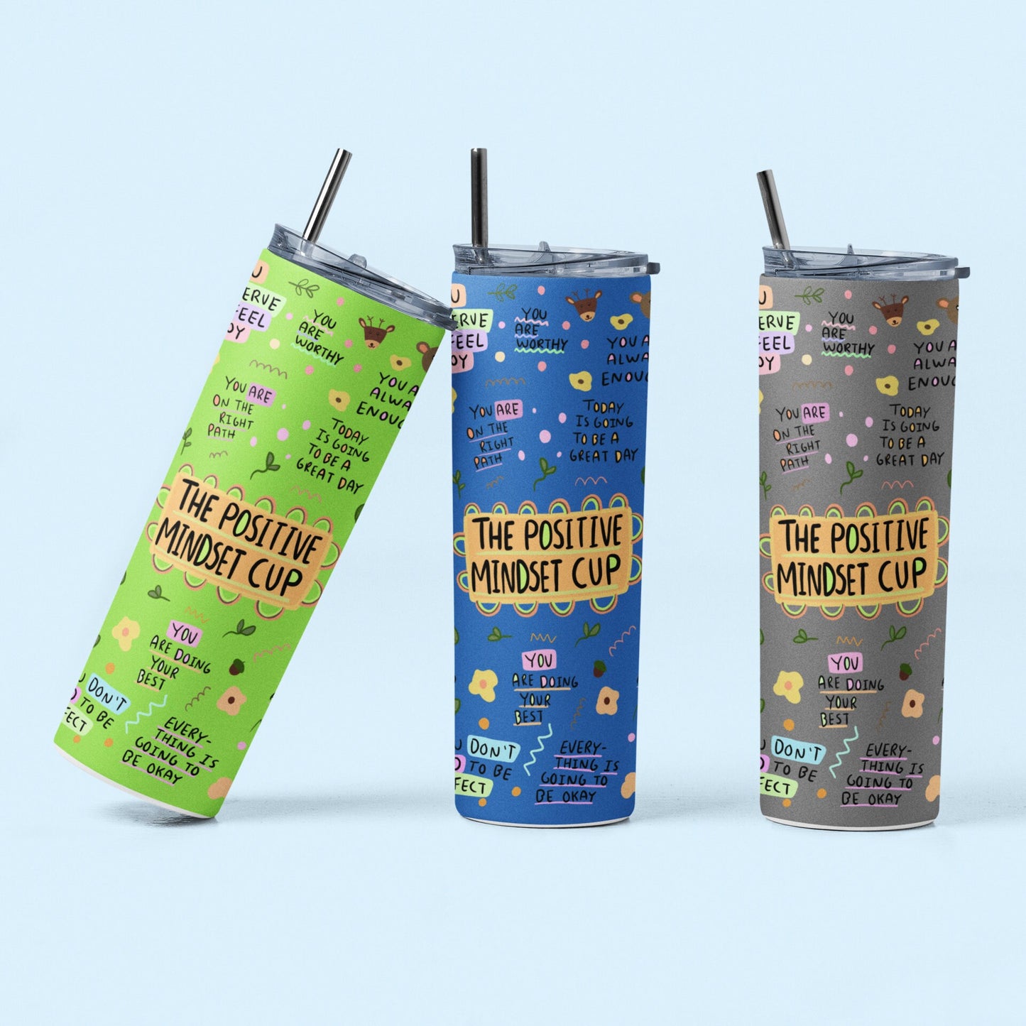 Positive Mindset Cup, Daily Affirmations, Best Friend Gift, Daily Affirmations Cup, Positive Affirmations Tumbler, 20oz Tumbler