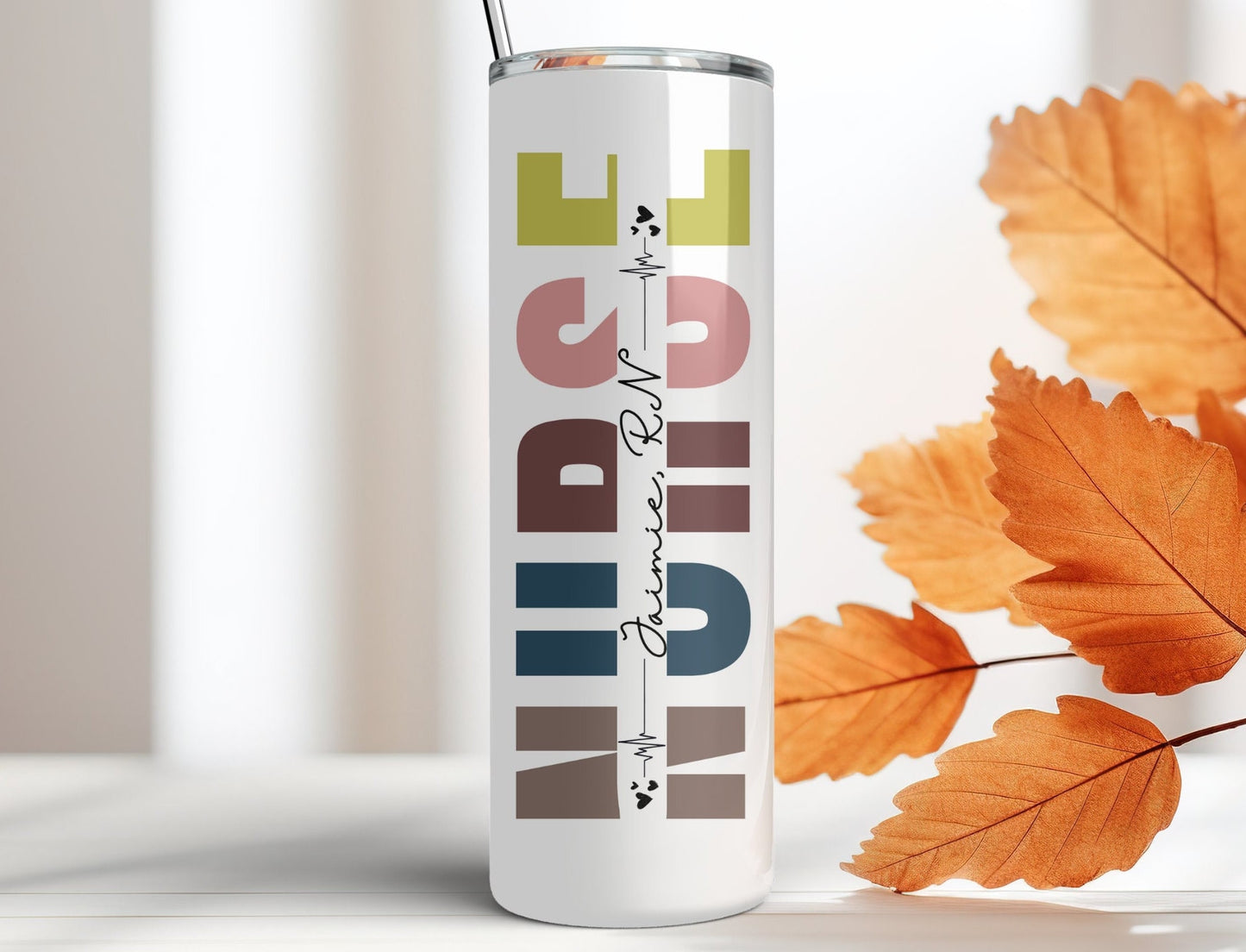 Personalized Nurse tumbler, gift for Nurse, Nurse's Gift , Nurse Gift, Personalized Nurse gift, 20 oz. Skinny Tumbler, Nurse Graduation Gift