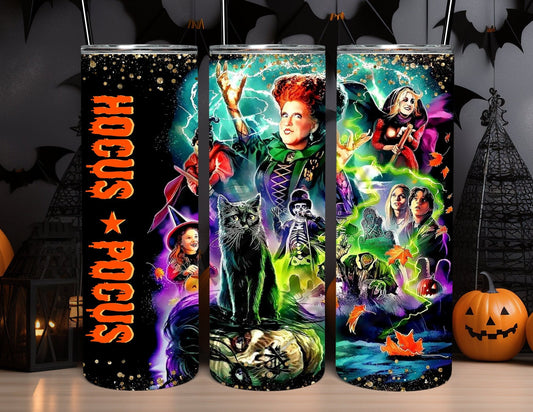 Hocus Pocus Halloween Cup, Hocus Pocus Witches, Halloween Cup, 20 oz. Stainless Steel Tumbler
