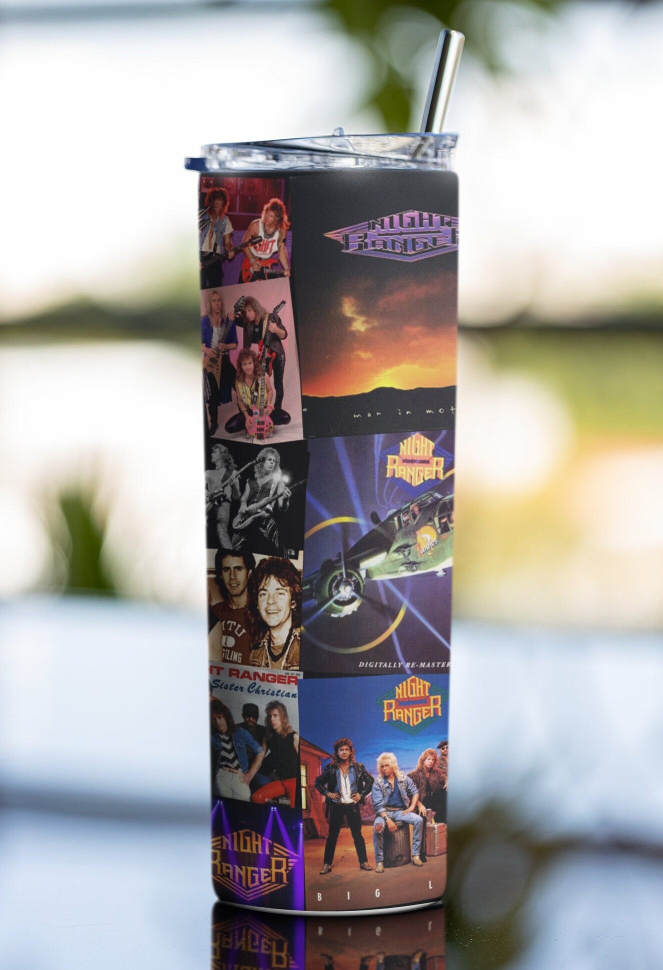 Night Ranger, 80's 90's Rock Band, Hair Metal, Glam Rock, Classic Rock Band, 20 oz. Skinny Tumbler,